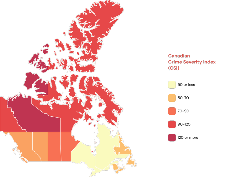 10 most dangerous cities in canada 2025